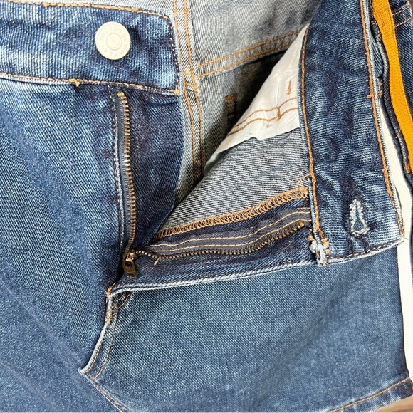 PacSun denim miniskirt side stripes size 28 - Picture 7 of 7